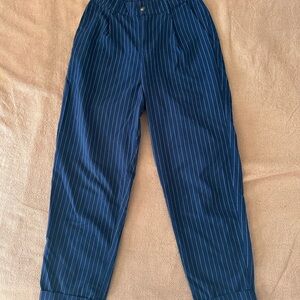 Women’s Navy Striped Pants